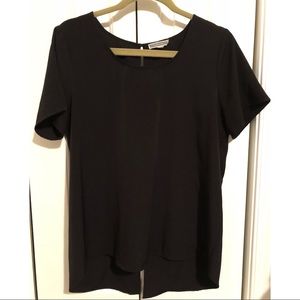 Pleione Black Tee, size Large